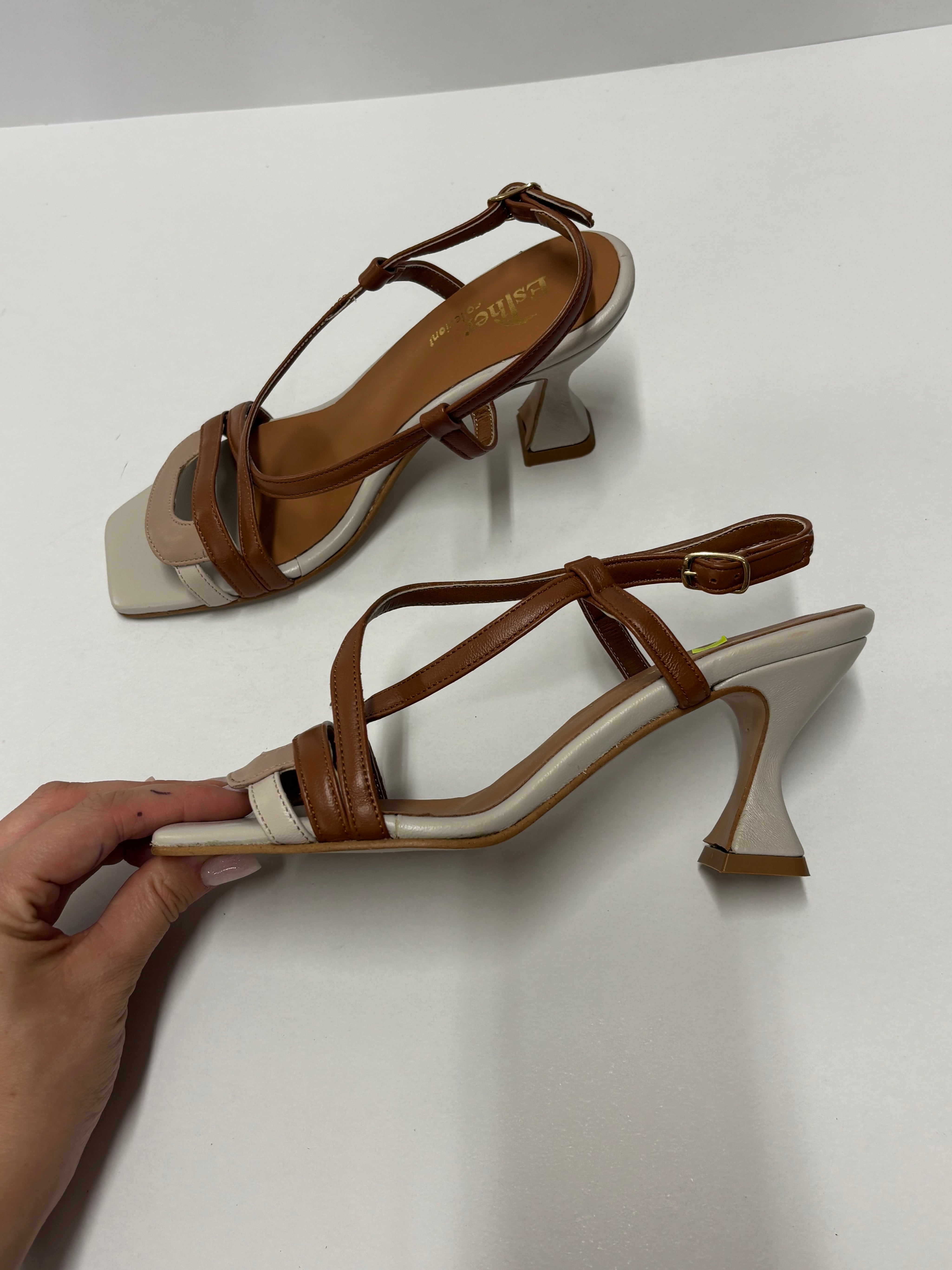Sandalo cuoio/beige 37