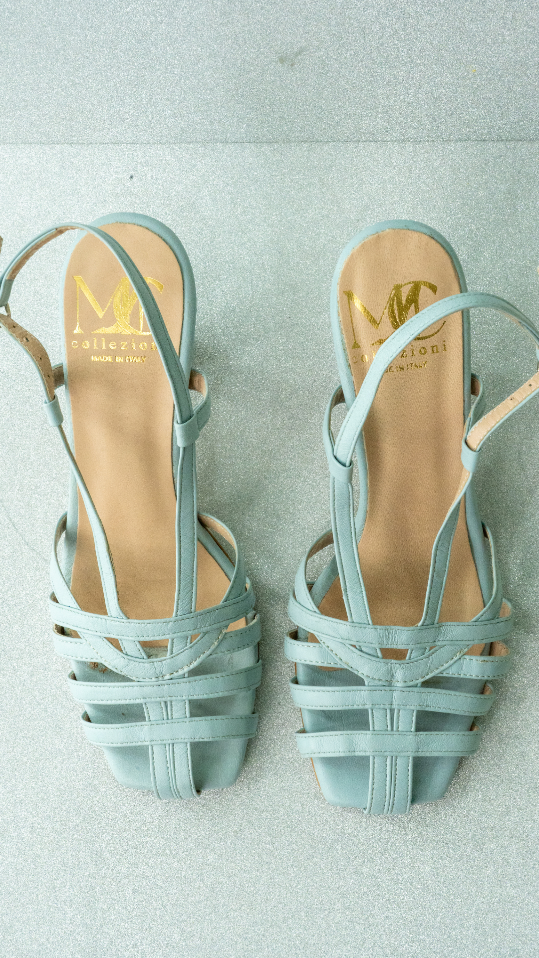 Sandalo Ester Azzurro Polvere
