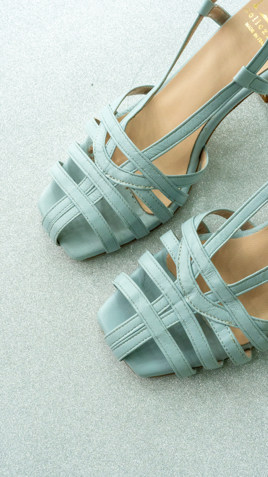 Sandalo Ester Azzurro Polvere
