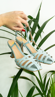Sandalo Ester Azzurro Polvere