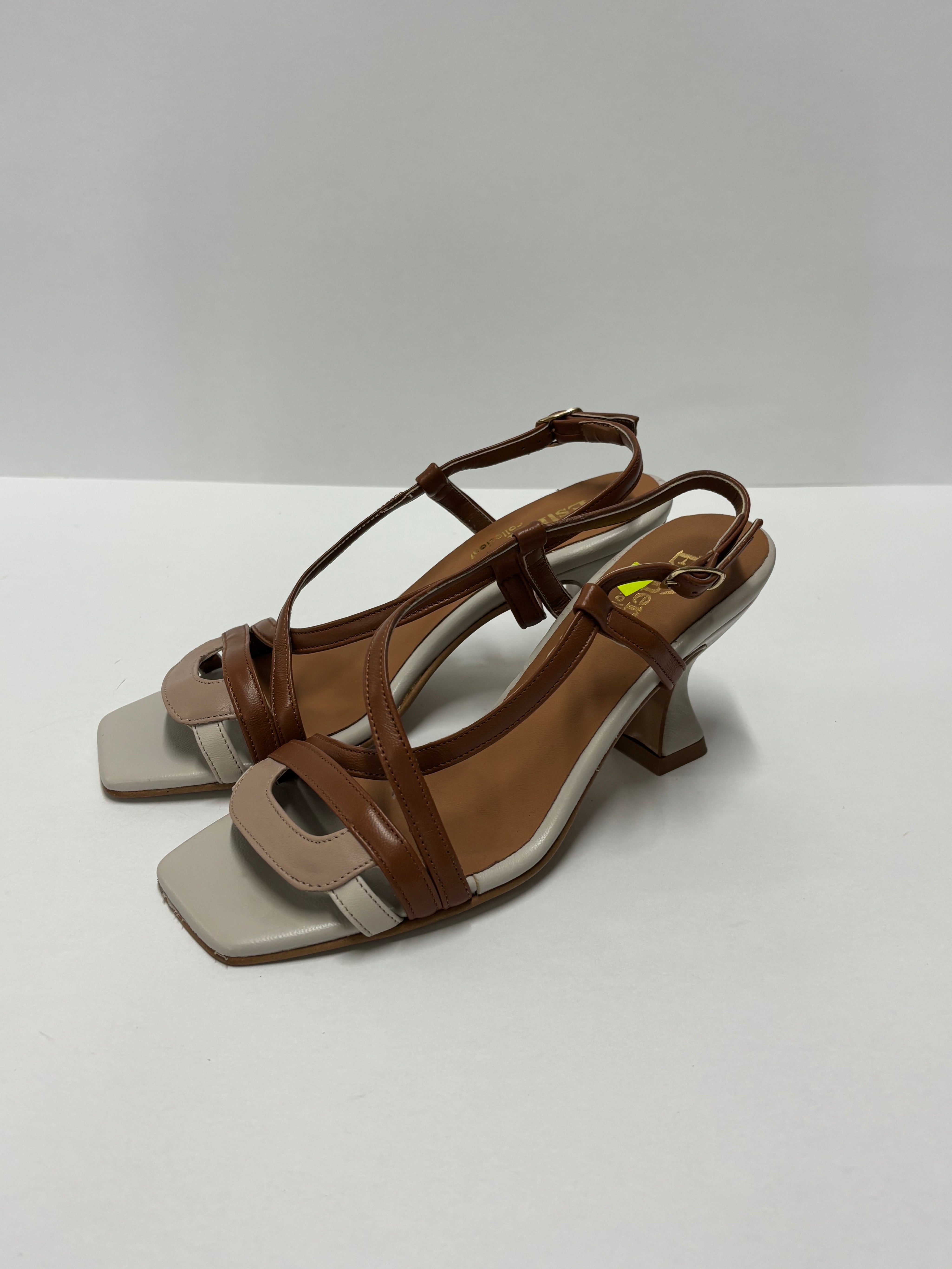 Sandalo cuoio/beige 37